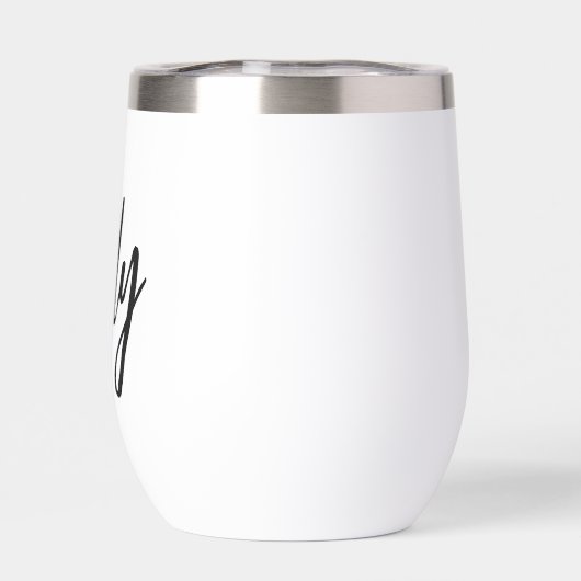 名前をカスタムするカスタムカップ付きタンブラーPersonalis (背面)