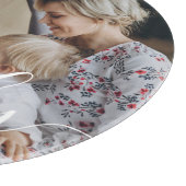 名前をカスタムするカスタム付き家族の写真 カッティングボード (角)