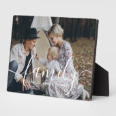 名前をカスタムするカスタム付き家族の写真 フォトプラーク (側面)