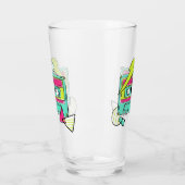 名前をカスタムするカセットのテープ印刷クラス タンブラーグラス (左)