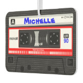 名前をカスタムするカセットテープ空気清浄機 カーエアーフレッシュナー (左)