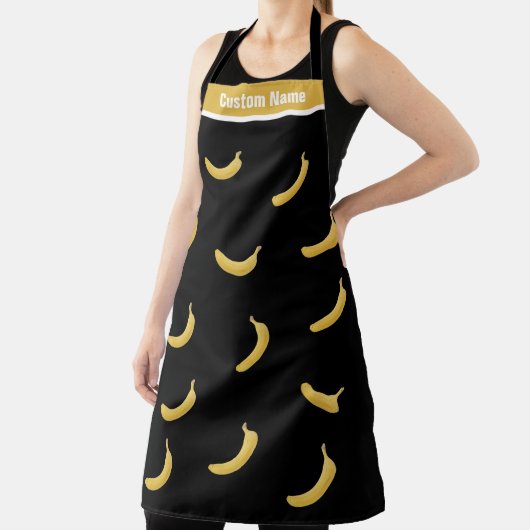 名前をカスタムするカッコいいバナナエプロンおもしろいエプロン男性へ エプロン (インサイチュ)