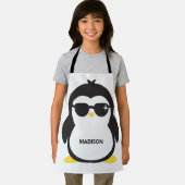 名前をカスタムするカッコいいペンギン エプロン (インサイチュ)