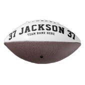 名前をカスタムするカッコいい2白黒写真チーム番号F アメリカンフットボール (回転270)