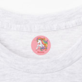 名前をカスタムするカラフルユニコーン ラベル (貼付)