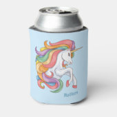 名前をカスタムするカラフルユニコーン 缶クーラー (缶裏面)