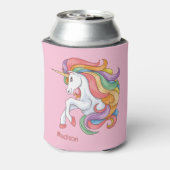 名前をカスタムするカラフルユニコーン 缶クーラー (缶裏面)