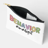 名前をカスタムするカラフル行動アナリスト アクセサリーポーチ (見開き)