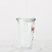 名前をカスタムするカラフル行動アナリスト アクリルタンブラー (右)