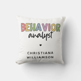 名前をカスタムするカラフル行動アナリスト クッション