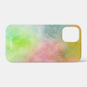 名前をカスタムするカラー爆破の電話ケース Case-Mate iPhoneケース (裏面 (横))