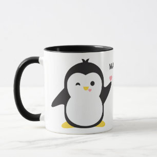 名前をカスタムするカワイイペンギンマグ マグカップ