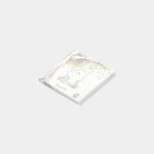 名前をカスタムするカワイトネズミ学校 ポストイット (アングル)