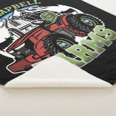 名前をカスタムするカントリーファームズバーントラクター農家 シェルパブランケット (3/4)