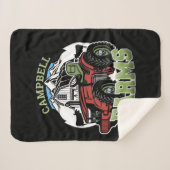 名前をカスタムするカントリーファームズバーントラクター農家 シェルパブランケット (正面(横))