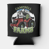名前をカスタムするカントリーファームズバーントラクター農家 缶クーラー (正面)