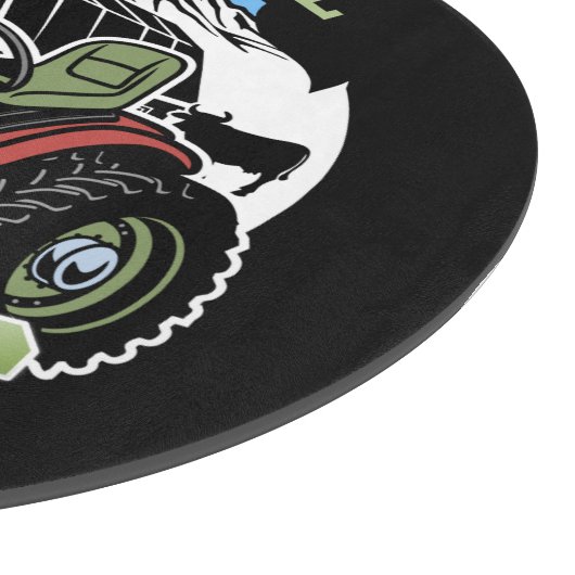 名前をカスタムするカントリーファームバーントラクタ農家 カッティングボード (角)