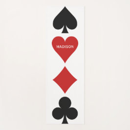 名前をカスタムするカードプレーヤーのヨガマット ヨガマット