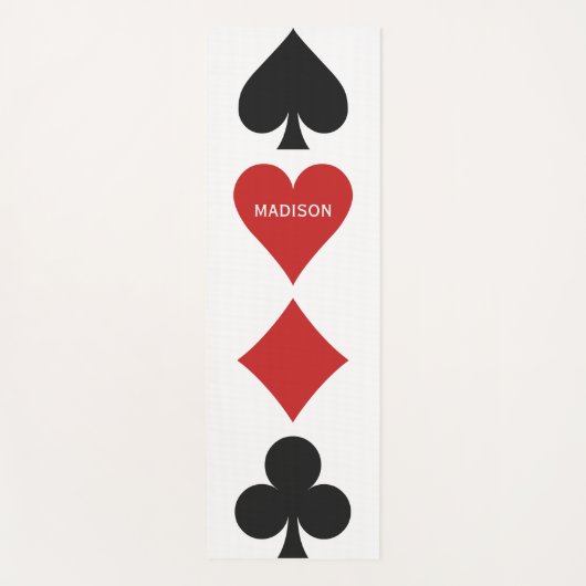 名前をカスタムするカードプレーヤーのヨガマット ヨガマット (正面)
