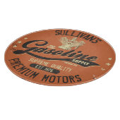 名前をカスタムするガソリンモータレトロ整備士車庫 カッティングボード (角)