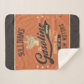 名前をカスタムするガソリンモータレトロ整備士車庫 シェルパブランケット (正面(横))