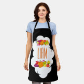 名前をカスタムするガーデンエプロン エプロン (着用した状態)