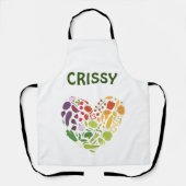 名前をカスタムするガーデンエプロン エプロン (正面)