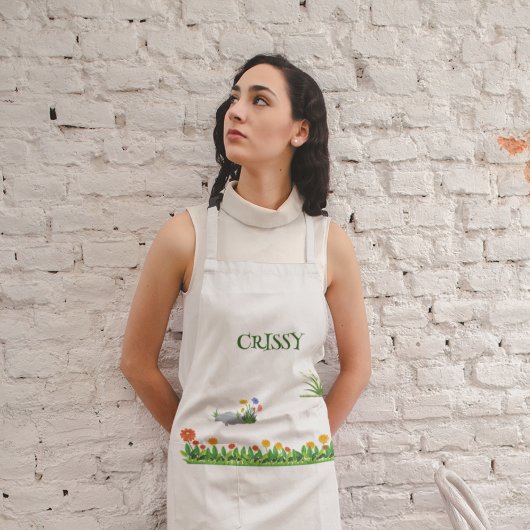名前をカスタムするガーデンエプロン エプロン