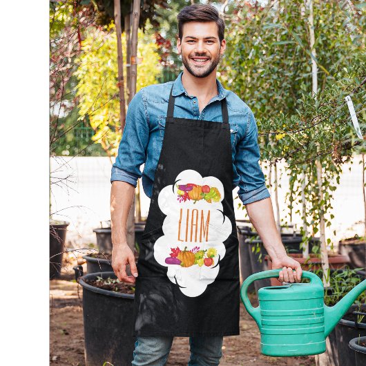 名前をカスタムするガーデンエプロン エプロン