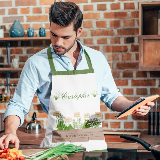 名前をカスタムするガーデンエプロン エプロン