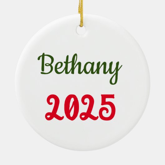 名前をカスタムするガール格言ひまわり セラミックオーナメント (裏面)