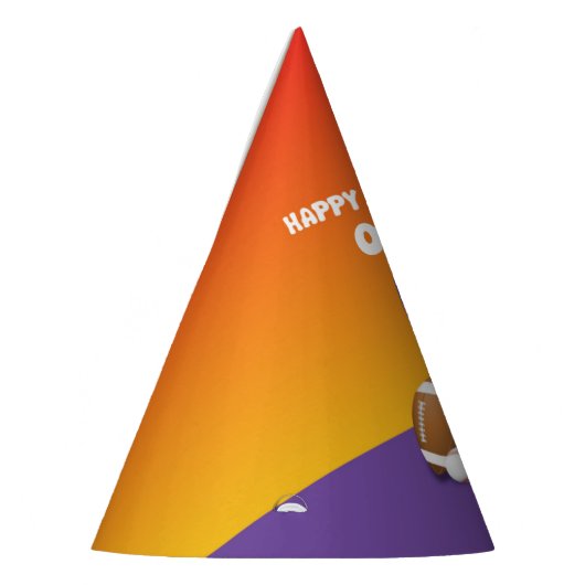 名前をカスタムするガール5th誕生日スポーツボール パーティーハット (左)