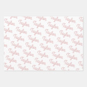 名前をカスタムするキッズギフト ラッピングペーパーシート (正面3)