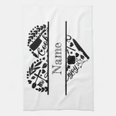 名前をカスタムするキッチンタオルギフト キッチンタオル (縦)