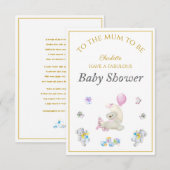 名前をカスタムするキツネ浮動気球ベビーシャワー (正面/裏面)