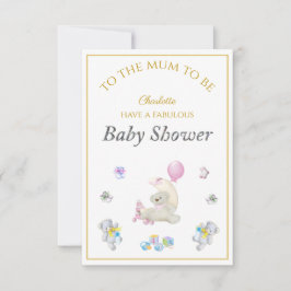 名前をカスタムするキツネ浮動気球ベビーシャワー