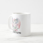 名前をカスタムするキュートエレファントマグマムナース先生 コーヒーマグカップ (正面左)