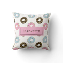 名前をカスタムするキュートドナッツパステルスウィートトゥース文字