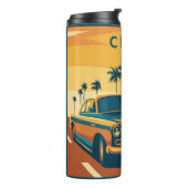 名前をカスタムするキューバカーイラストレーション タンブラー (回転左)