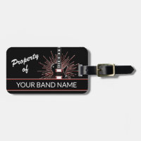 名前をカスタムするギターバンドマーチロック転が音楽バッグ