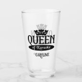 名前をカスタムするクイーン・オブ・カラオケ タンブラーグラス (正面)