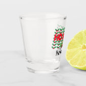 名前をカスタムするクパーソナライズされたリスマスショットグラス ショットグラス (左)