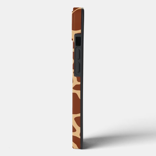 名前をカスタムするクラシックキリンアニマルプリントパターン Case-Mate iPhoneケース (裏面 / 左)