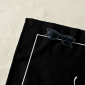 名前をカスタムするクラシックタオルさん結婚のプレゼント ビーチタオル (インサイチュ)