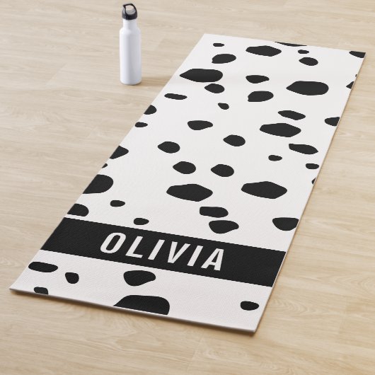 名前をカスタムするクラシックダルマアニマルプリントパターン ヨガマット (インサイチュ)