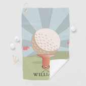 名前をカスタムするクラシック伝統的 ゴルフタオル (インサイチュ)