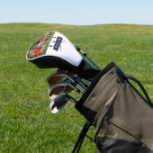 名前をカスタムするクラブとボールネイビーブルーフォト ゴルフヘッドカバー (インサイチュ)