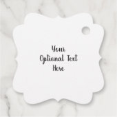 名前をカスタムするクリスマスの好意/贈り物ラベル フェイバータグ (裏面)