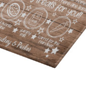 名前をカスタムするクリスマスイブトリート用サンタトレイ カッティングボード (角)