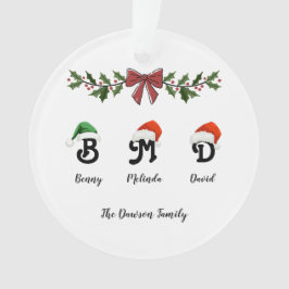 名前をカスタムするクリスマスツリーアクリルオーナメント オーナメント